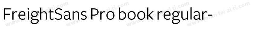 FreightSans Pro book regular字体转换